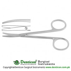 Metzenbaum Dissecting Scissor / Opreating Scissor Curved - Blunt/Blunt Stainless Steel, 15.5 cm - 6"